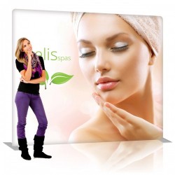 8 ft. EZ Tube Straight Trade Show Display – Graphic Package